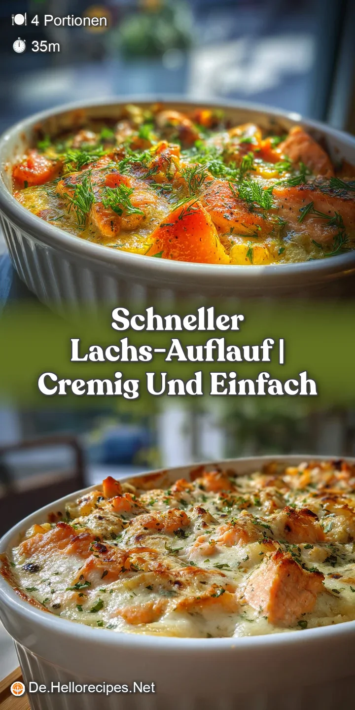 Close-up of a salmon casserole: Flaky salmon peeks through a rich, creamy sauce. Toasted breadcrumbs offer inviting golden...