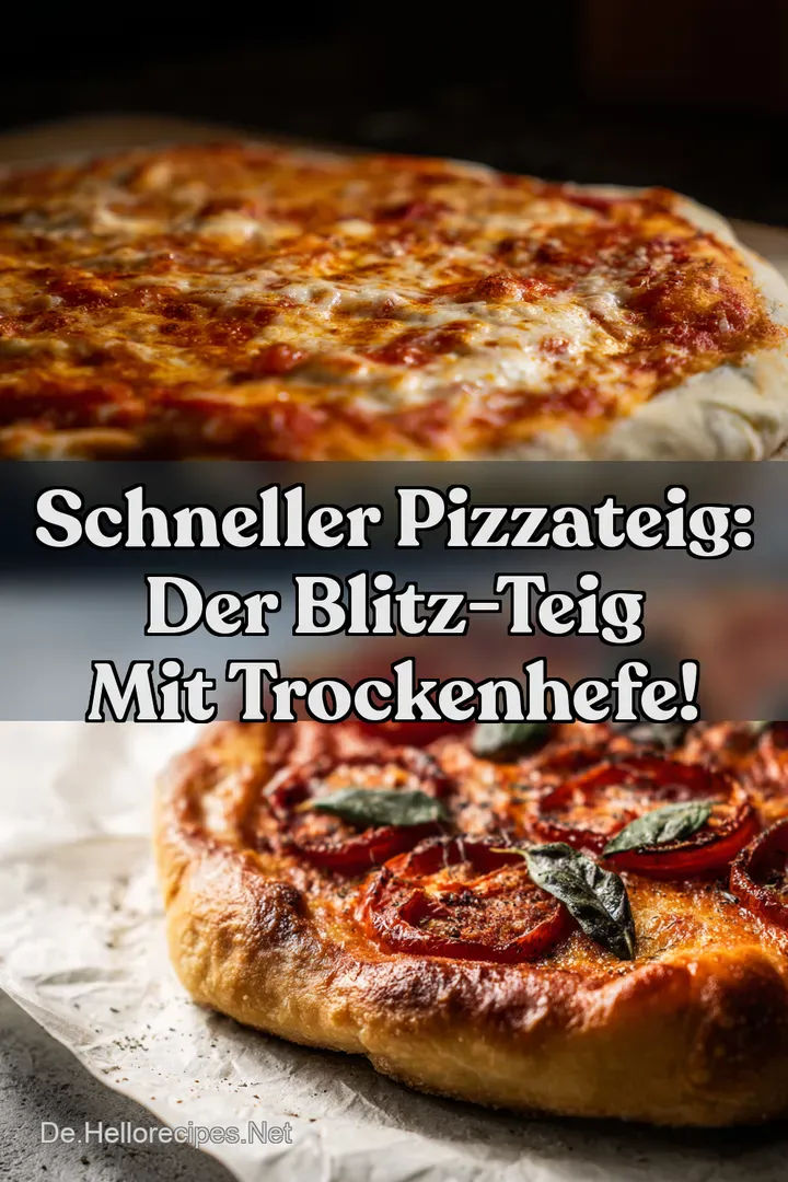 Schneller Pizzateig: Der Blitz-Teig mit Trockenhefe!