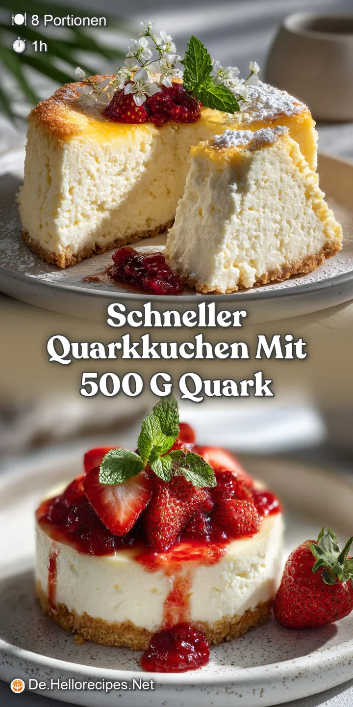 Close-up of fresh quark cake, showcasing its light and airy texture. Hints of browned edges add a rustic charm.