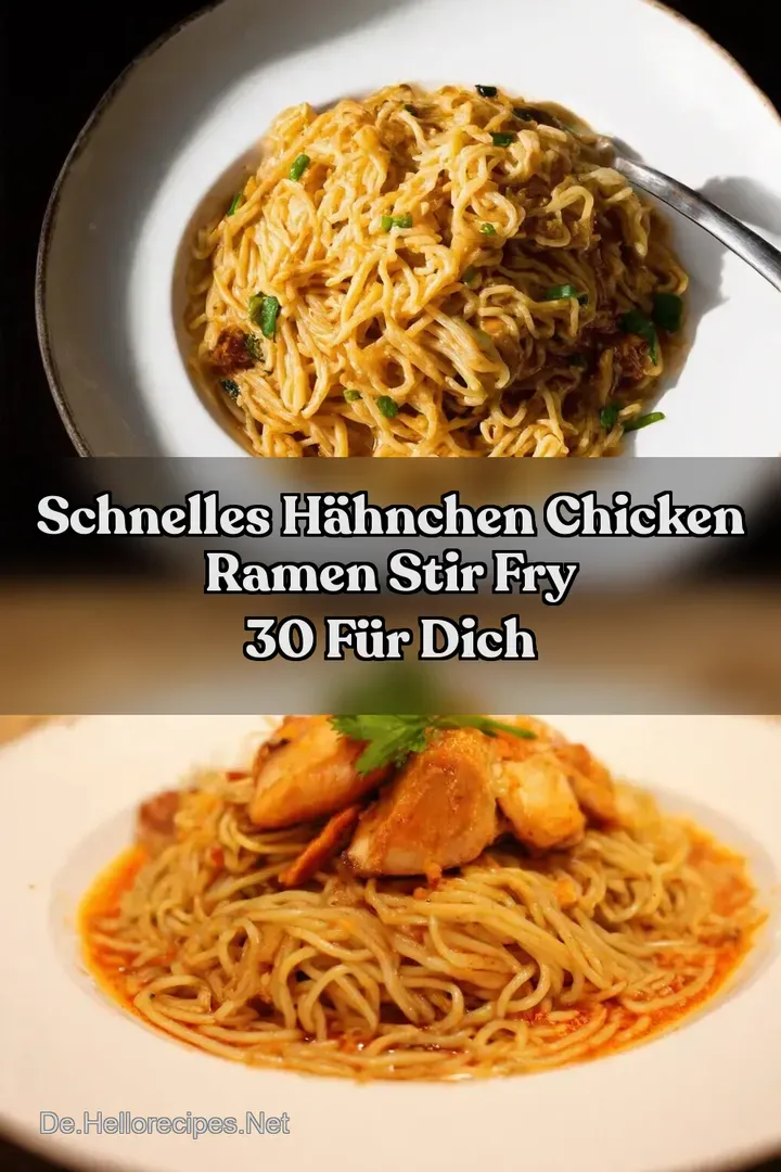 Schnelles H&auml;hnchen Chicken Ramen Stir Fry 30 f&uuml;r Dich
