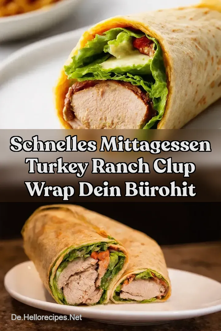 Schnelles Mittagessen Turkey Ranch Clup Wrap Dein B&uuml;roHit