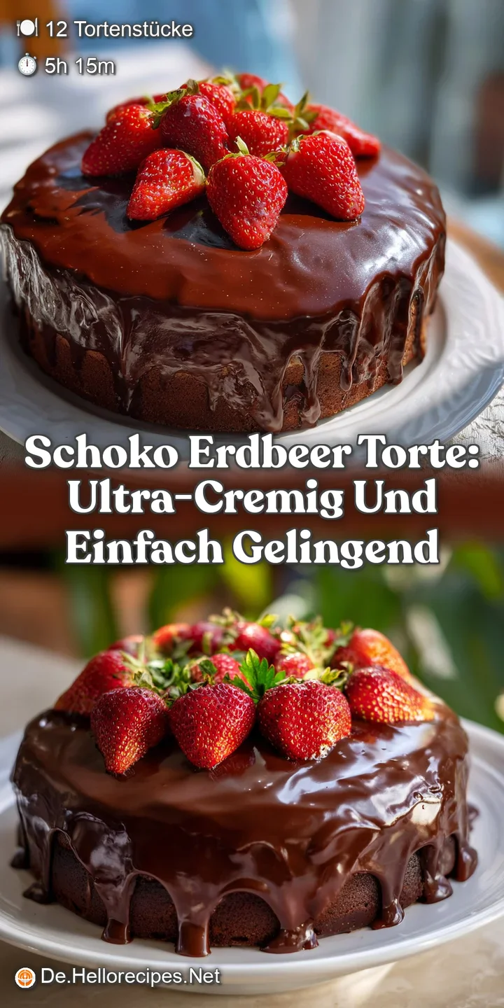 Schoko Erdbeer Torte: Ultra-Cremig und Einfach Gelingend