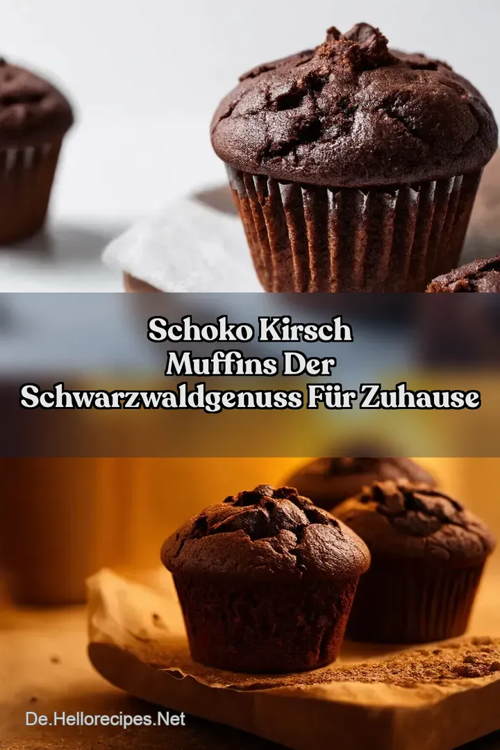 Schoko Kirsch Muffins Der SchwarzwaldGenuss f&uuml;r Zuhause