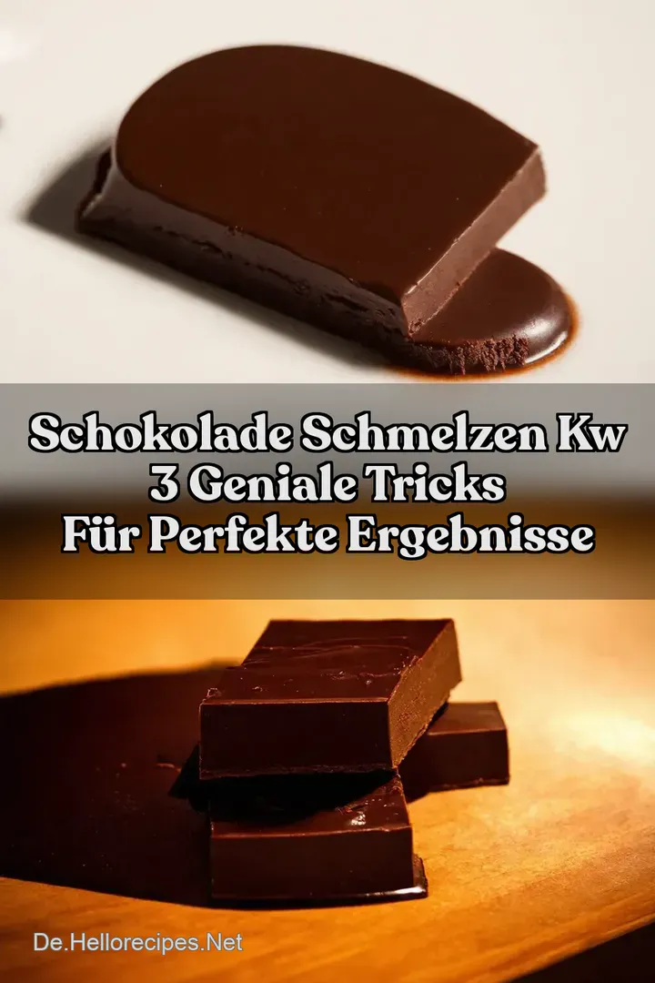 Schokolade Schmelzen kw 3 Geniale Tricks f&uuml;r perfekte Ergebnisse