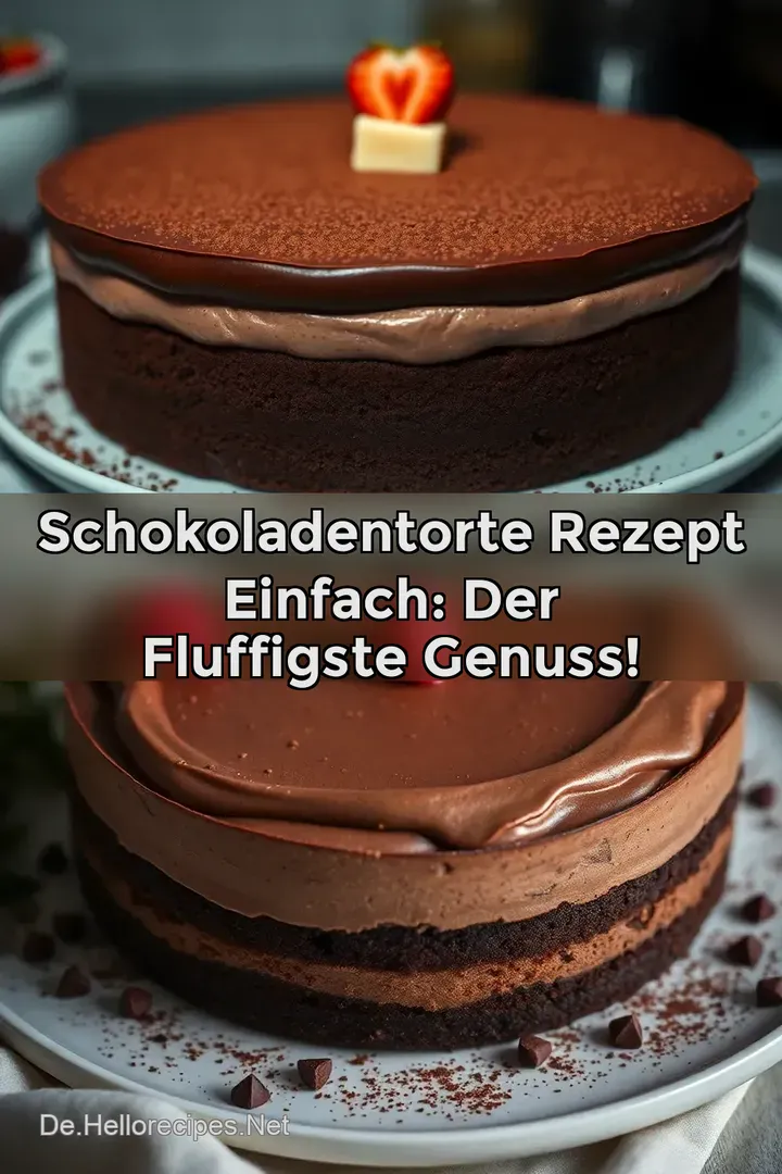 Schokoladentorte Rezept Einfach: Der fluffigste Genuss!
