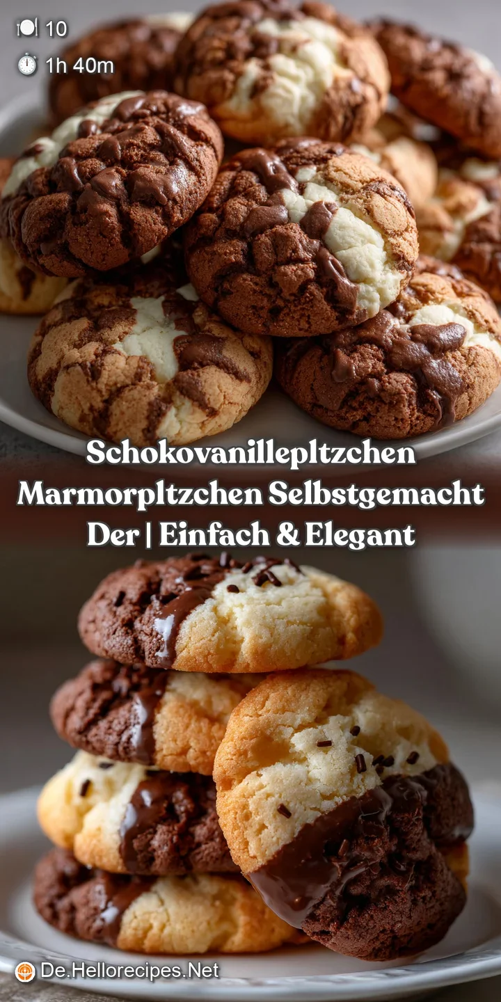 SchokoVanillepltzchen Marmorpltzchen Selbstgemacht Der | Einfach & Elegant