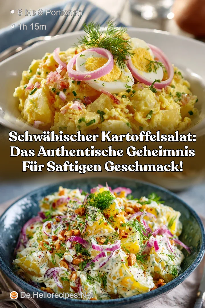 Schw&auml;bischer Kartoffelsalat: Das authentische Geheimnis f&uuml;r saftigen Geschmack!
