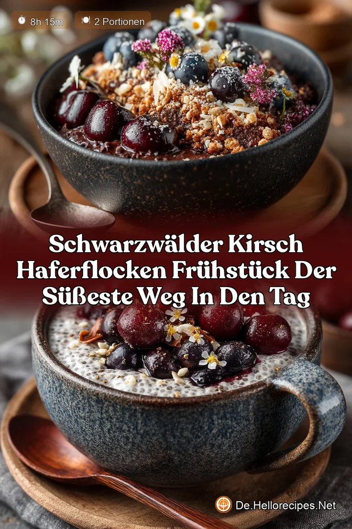 Schwarzw&auml;lder Kirsch Haferflocken Fr&uuml;hst&uuml;ck Der s&uuml;&szlig;este Weg in den Tag