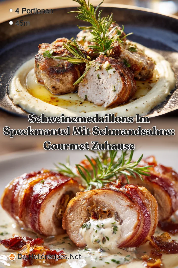 Schweinemedaillons im Speckmantel mit SchmandSahne: Gourmet zuhause