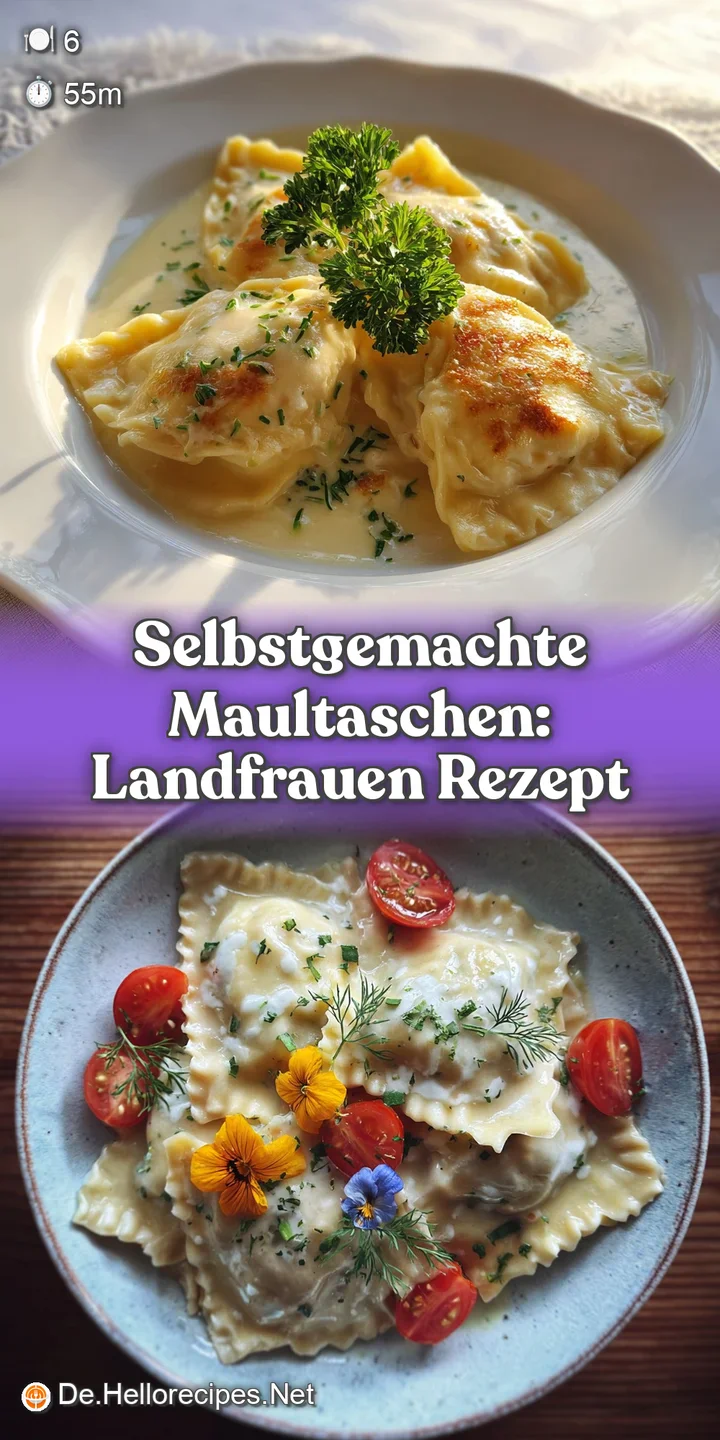 Close-up of a single Maultasche, showcasing its delicate pasta folds and glimpse of the flavorful filling inside. Steaming...