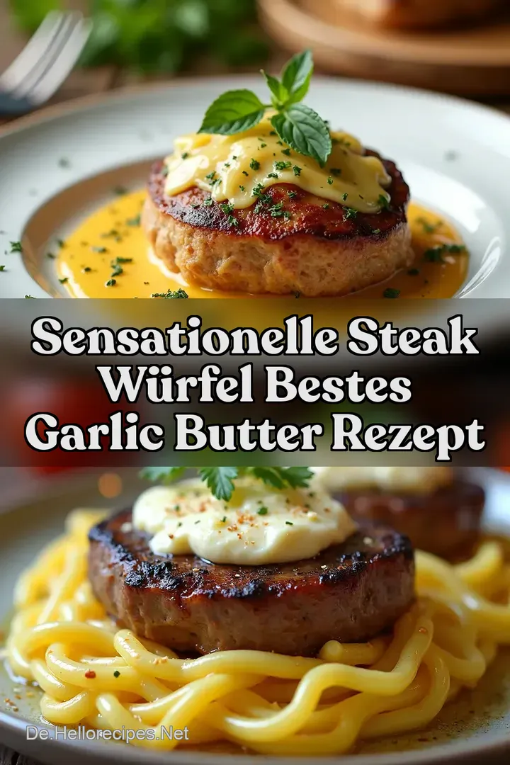 Sensationelle Steak W&uuml;rfel Bestes Garlic Butter Rezept