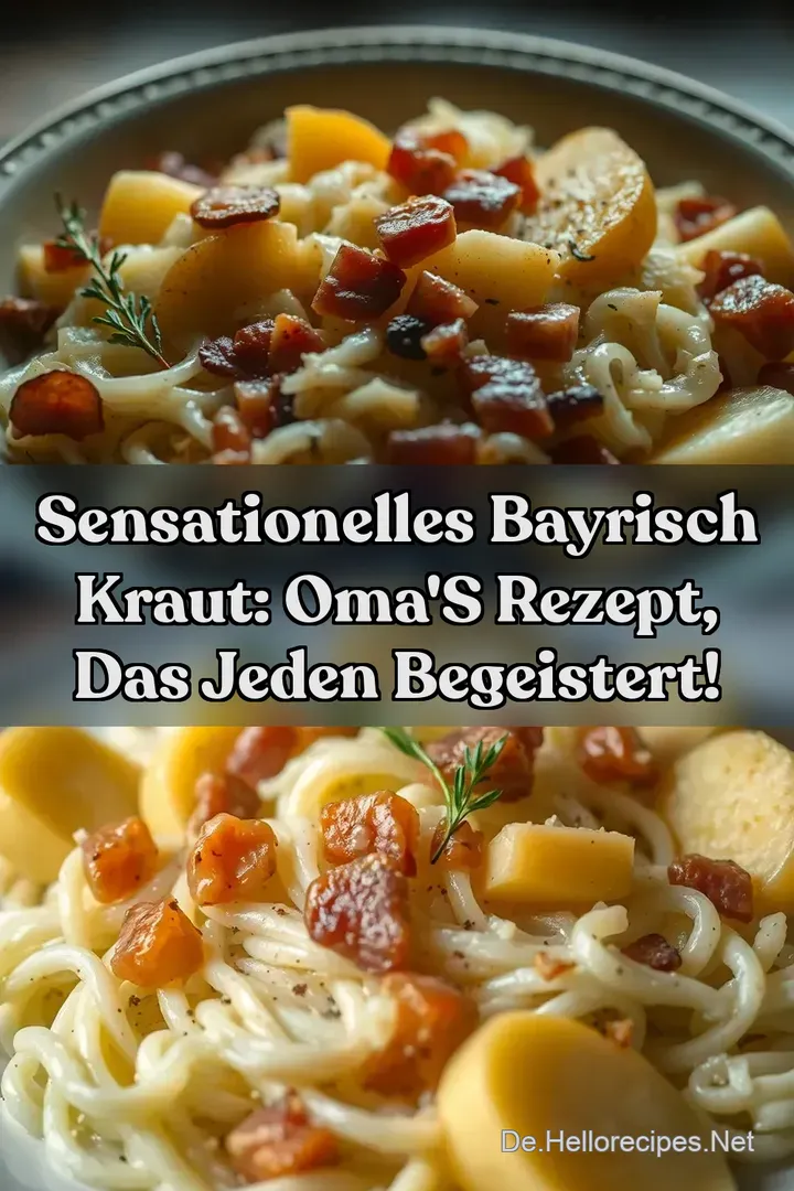 Sensationelles Bayrisch Kraut: Oma&#039 s Rezept das jeden begeistert!