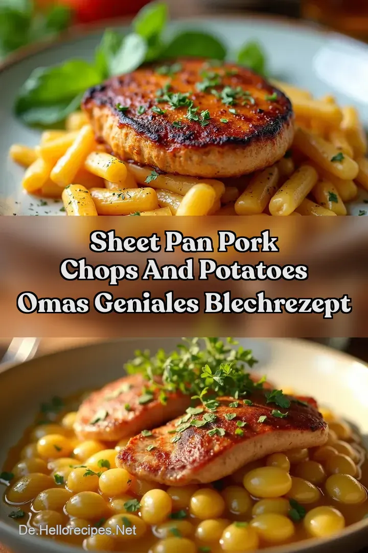 Sheet Pan Pork Chops And Potatoes Omas Geniales BlechRezept