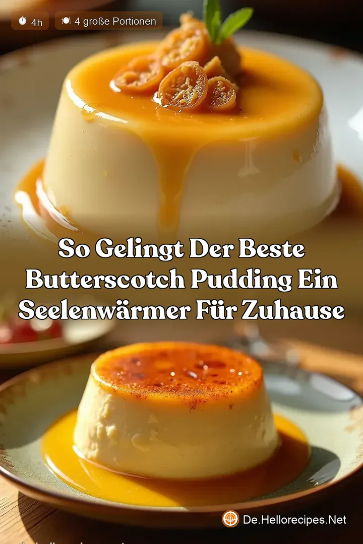 So gelingt der beste Butterscotch Pudding Ein Seelenwärmer für Zuhause