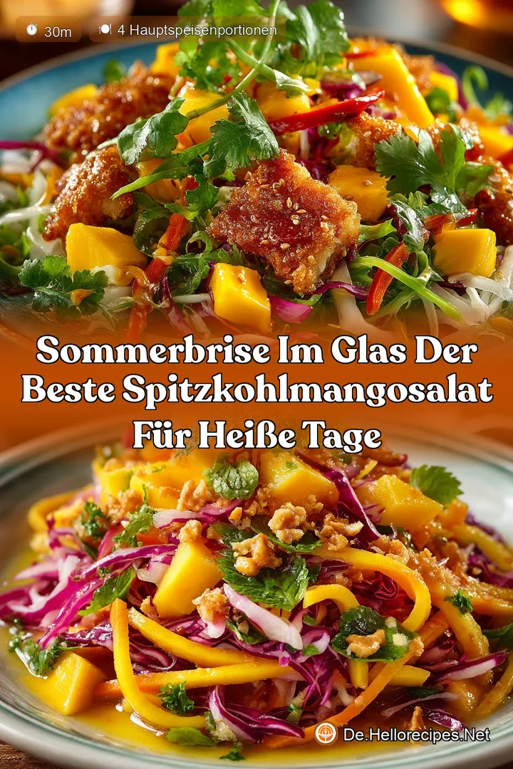 Sommerbrise im Glas Der beste SpitzkohlMangoSalat für heiße Tage