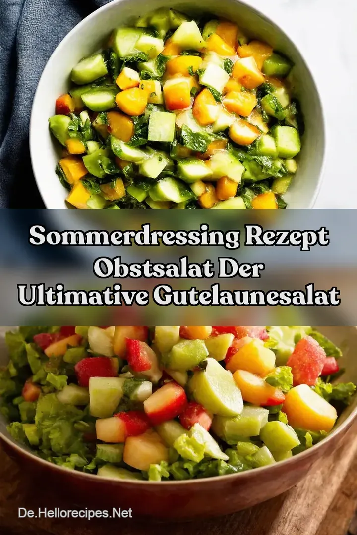 Sommerdressing Rezept Obstsalat Der ultimative GuteLauneSalat