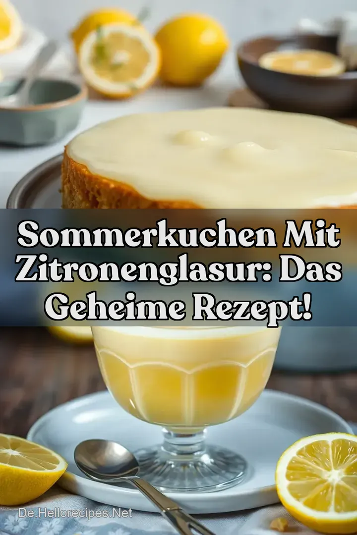 Sommerkuchen mit Zitronenglasur: Das geheime Rezept!