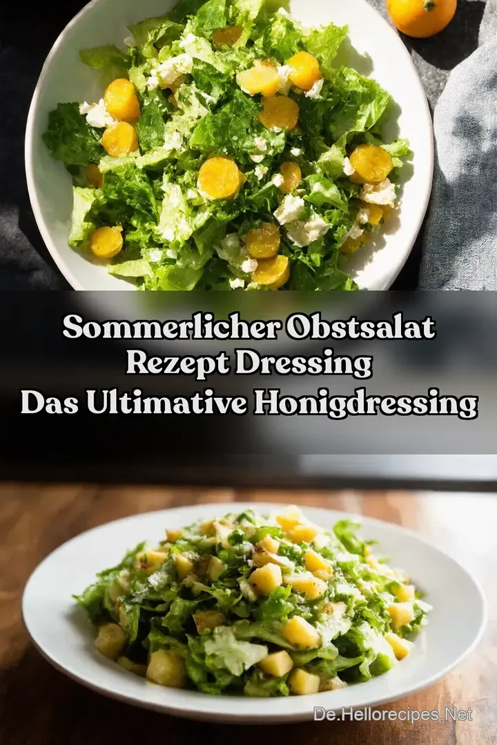 Sommerlicher Obstsalat Rezept Dressing Das ultimative Honigdressing