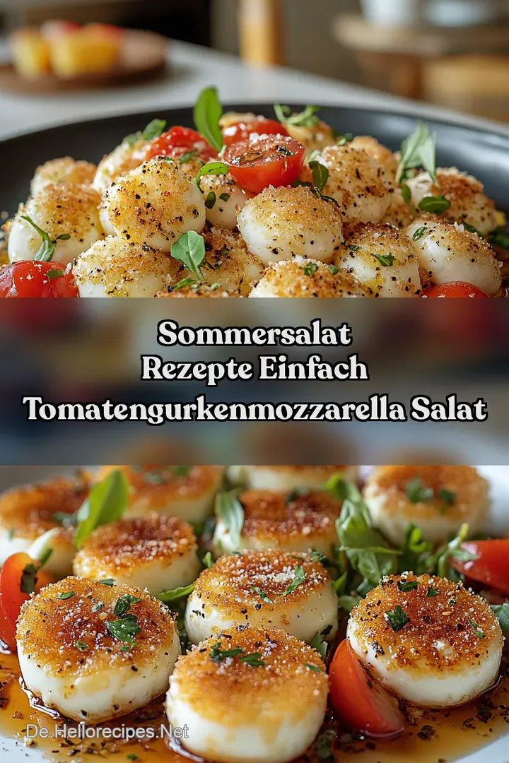 Sommersalat Rezepte Einfach TomatenGurkenMozzarella Salat