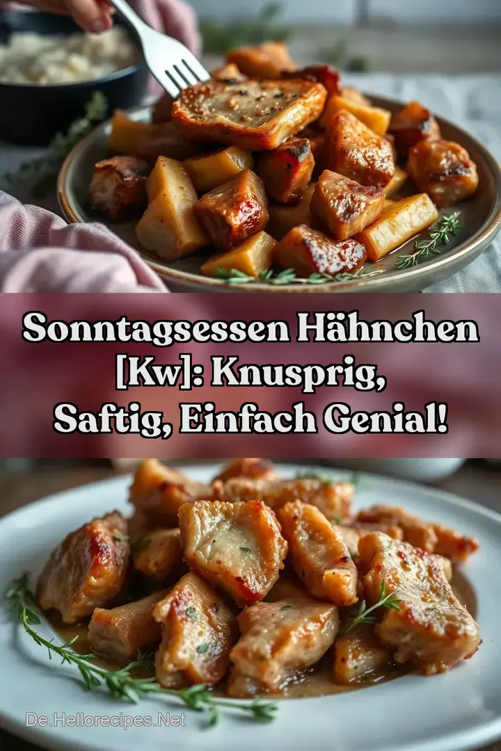 Sonntagsessen Hähnchen [kw]: Knusprig Saftig Einfach Genial!