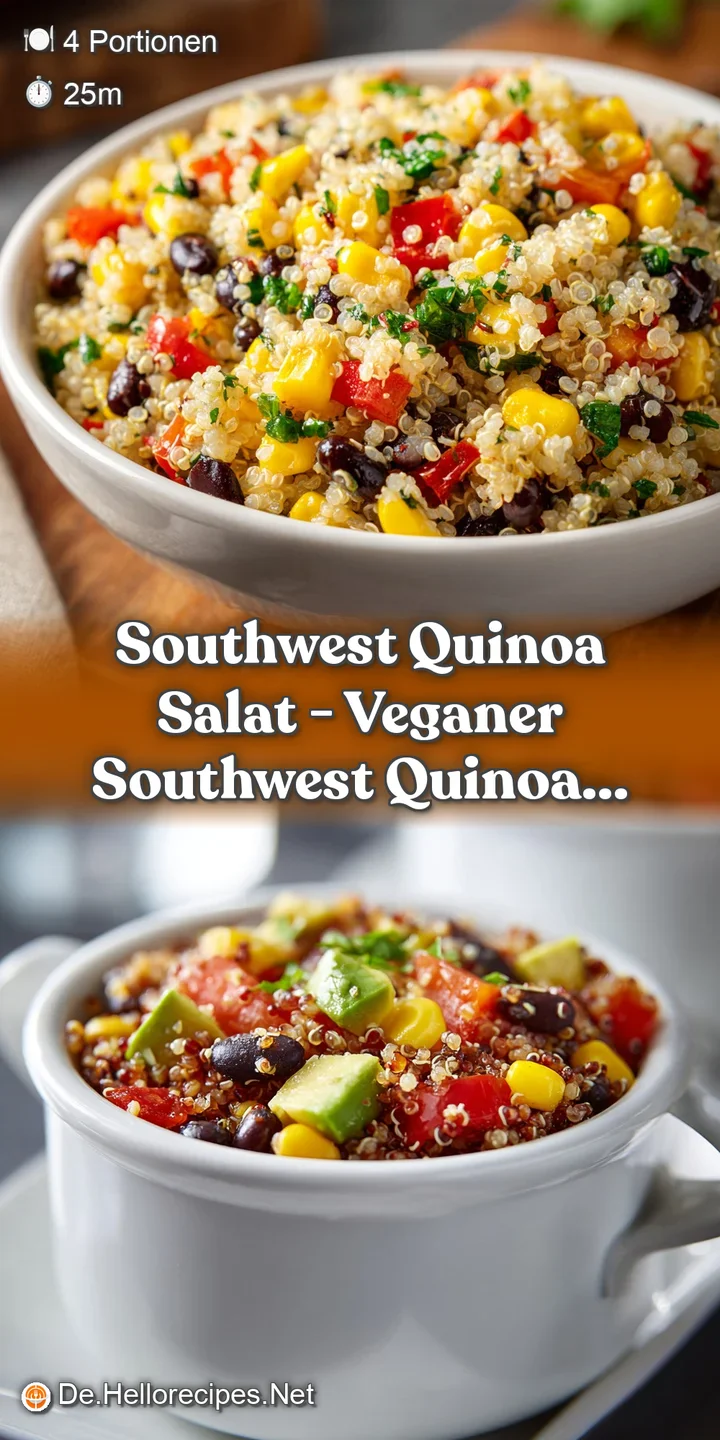 Close-up of fluffy quinoa mixed with colorful corn, beans, and diced tomatoes, hinting at a spicy kick.