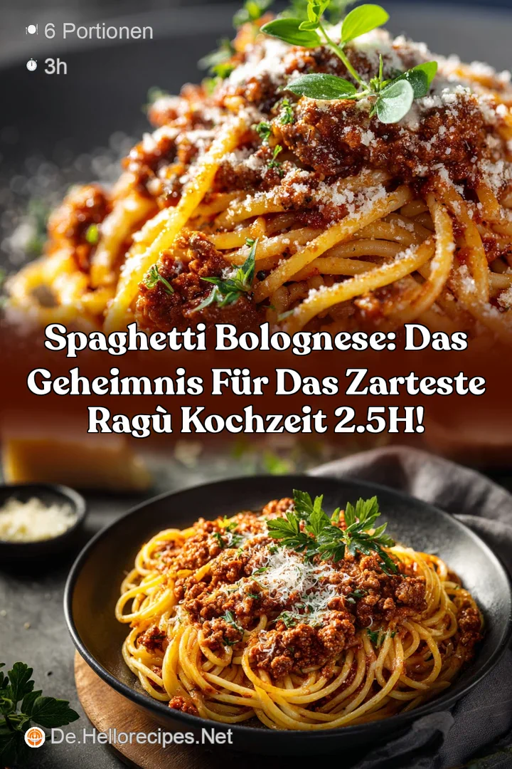 Spaghetti Bolognese: Das Geheimnis f&uuml;r das zarteste Rag&ugrave; Kochzeit 2.5h!