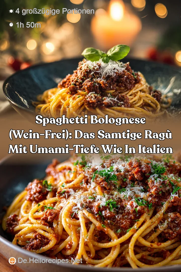 Spaghetti Bolognese (Wein-Frei): Das samtige Rag&ugrave; mit Umami-Tiefe wie in Italien