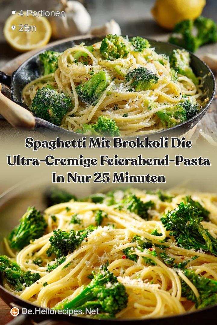 Spaghetti mit Brokkoli Die ultra-cremige Feierabend-Pasta in nur 25 Minuten