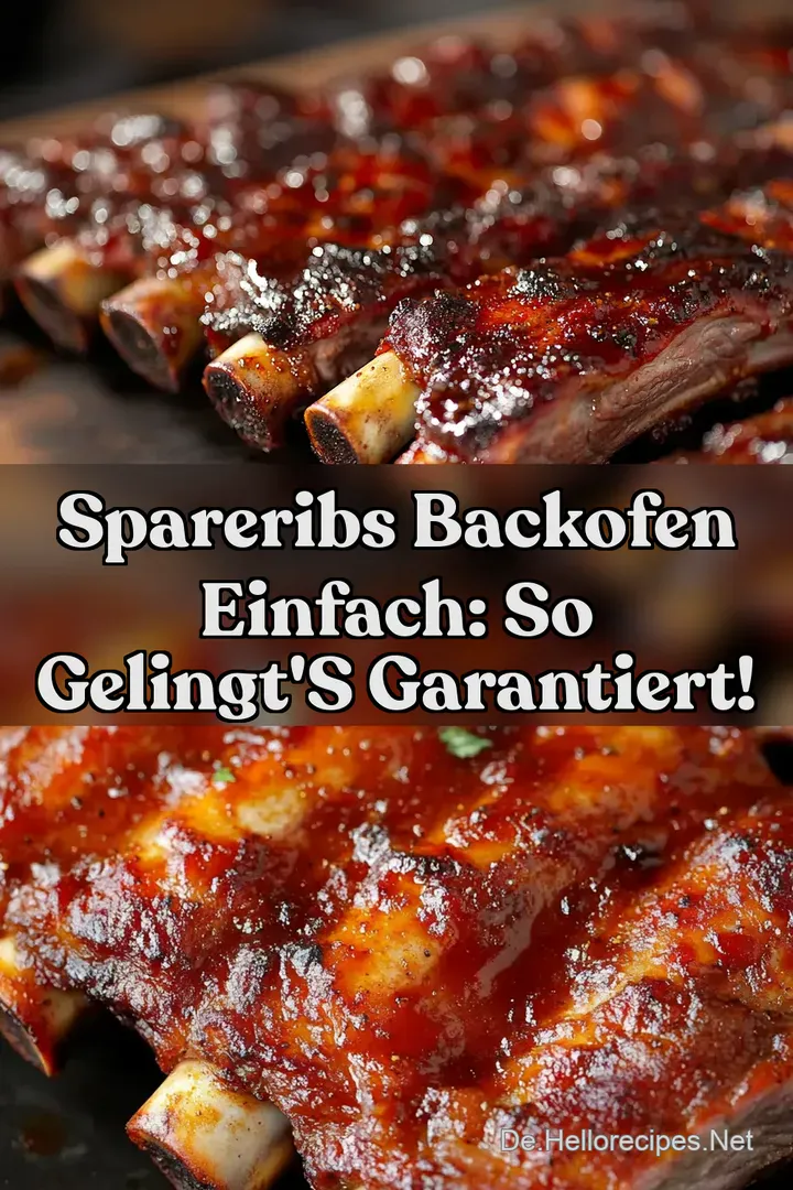 Spareribs Backofen Einfach: So gelingt&#039 s garantiert!