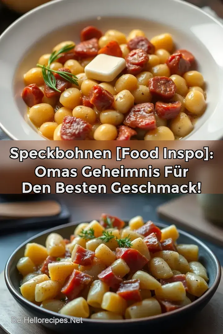 Speckbohnen [Food Inspo]: Omas Geheimnis für den Besten Geschmack!