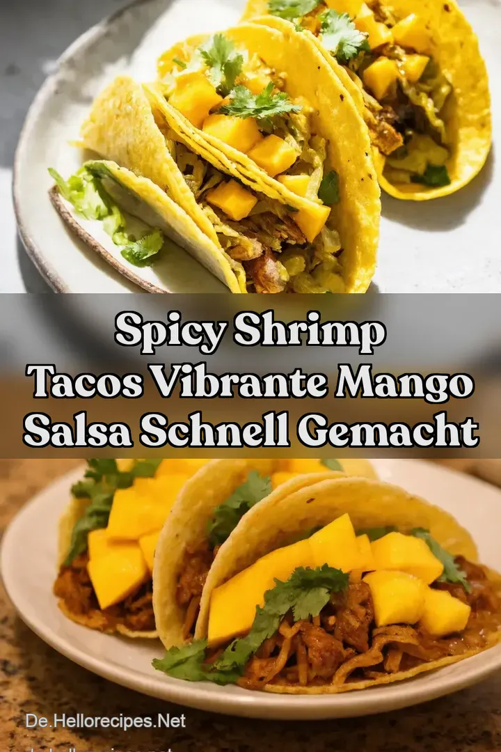 Spicy Shrimp Tacos Vibrante Mango Salsa Schnell Gemacht