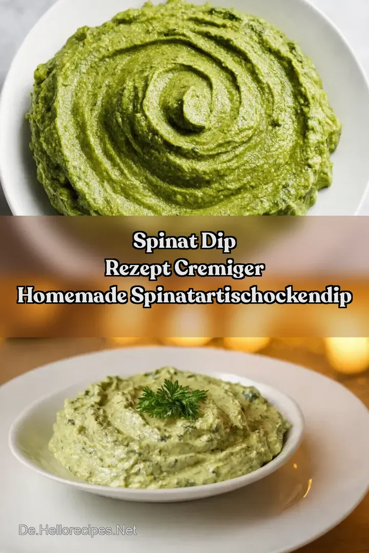 Spinat Dip Rezept Cremiger Homemade SpinatArtischockenDip
