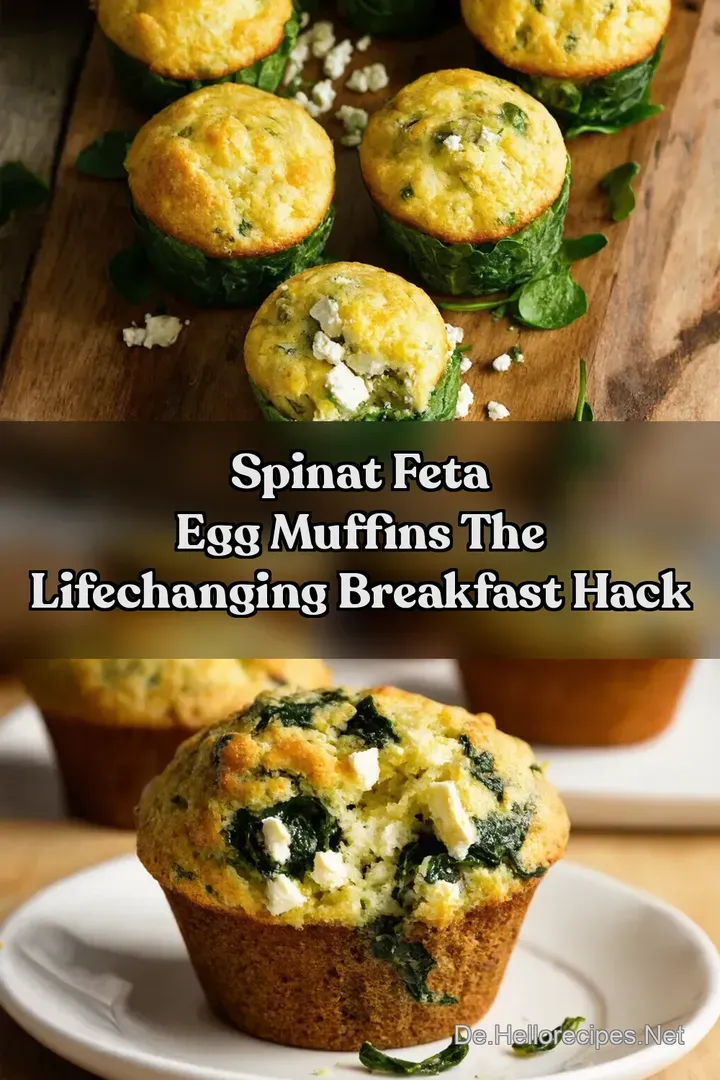 Spinat Feta Egg Muffins The LifeChanging Breakfast Hack