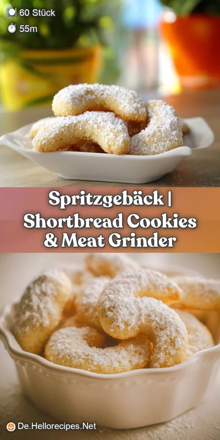 Nahaufnahme eines goldgelben Butterkeks mit feinen Rillen und einer kristallinen Schicht aus wei&szlig;em Puderzucker.