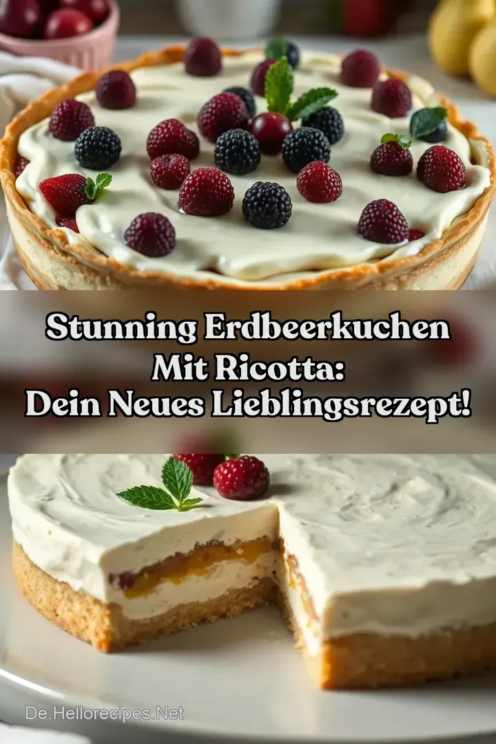 Stunning Erdbeerkuchen mit Ricotta: Dein neues Lieblingsrezept!