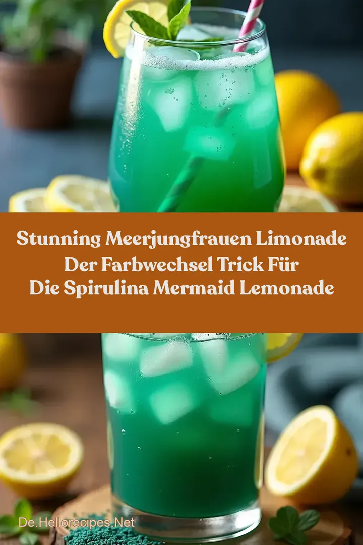 Stunning Meerjungfrauen Limonade Der Farbwechsel Trick für die Spirulina Mermaid Lemonade