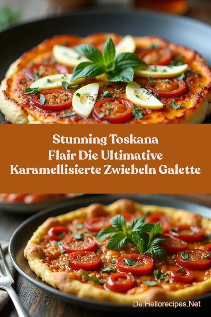 Stunning Toskana Flair Die ultimative Karamellisierte Zwiebeln Galette