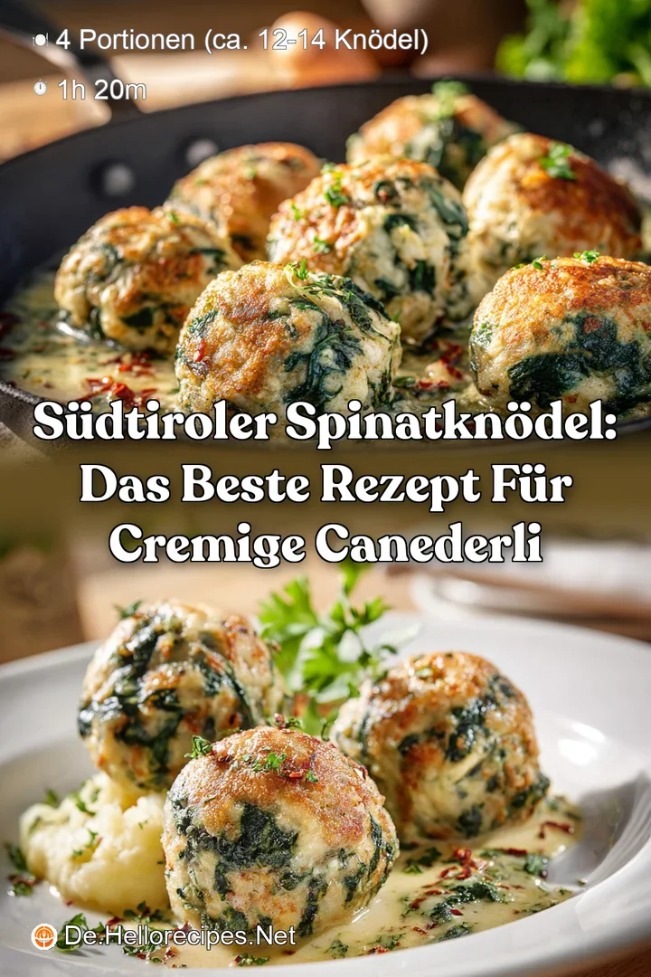 S&uuml;dtiroler Spinatkn&ouml;del: Das beste Rezept f&uuml;r cremige Canederli