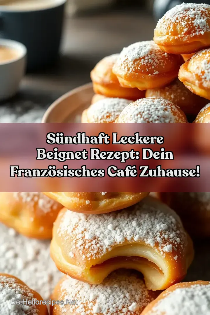 Sündhaft leckere Beignet Rezept: Dein französisches Café zuhause!