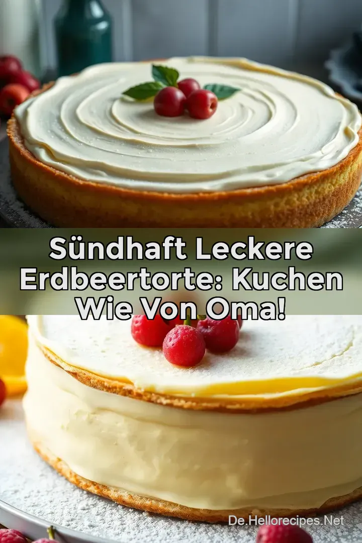 Sündhaft leckere Erdbeertorte: Kuchen wie von Oma!