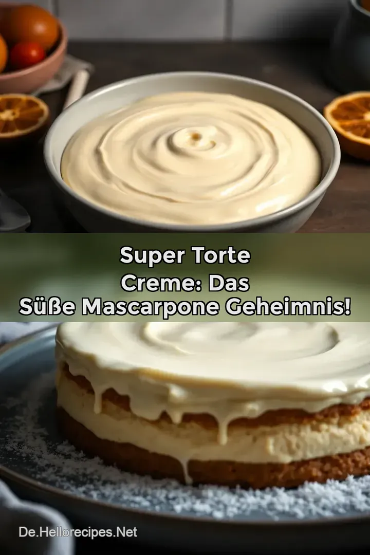 Super Torte Creme: Das süße Mascarpone Geheimnis!