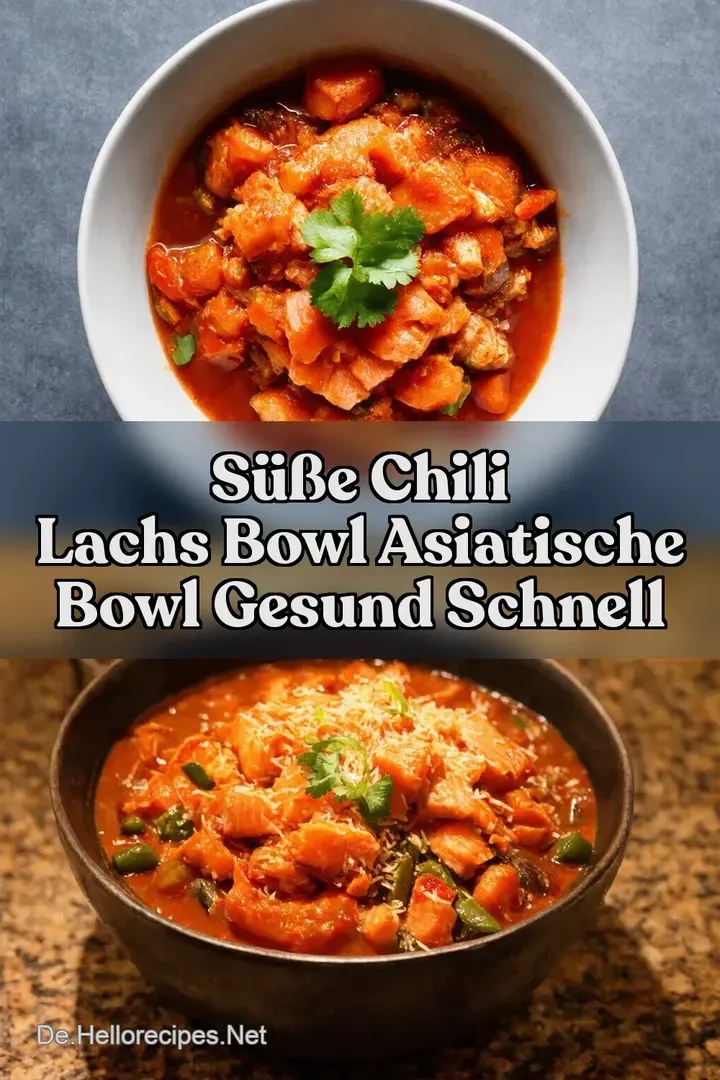 S&uuml;&szlig;e Chili Lachs Bowl Asiatische Bowl Gesund Schnell