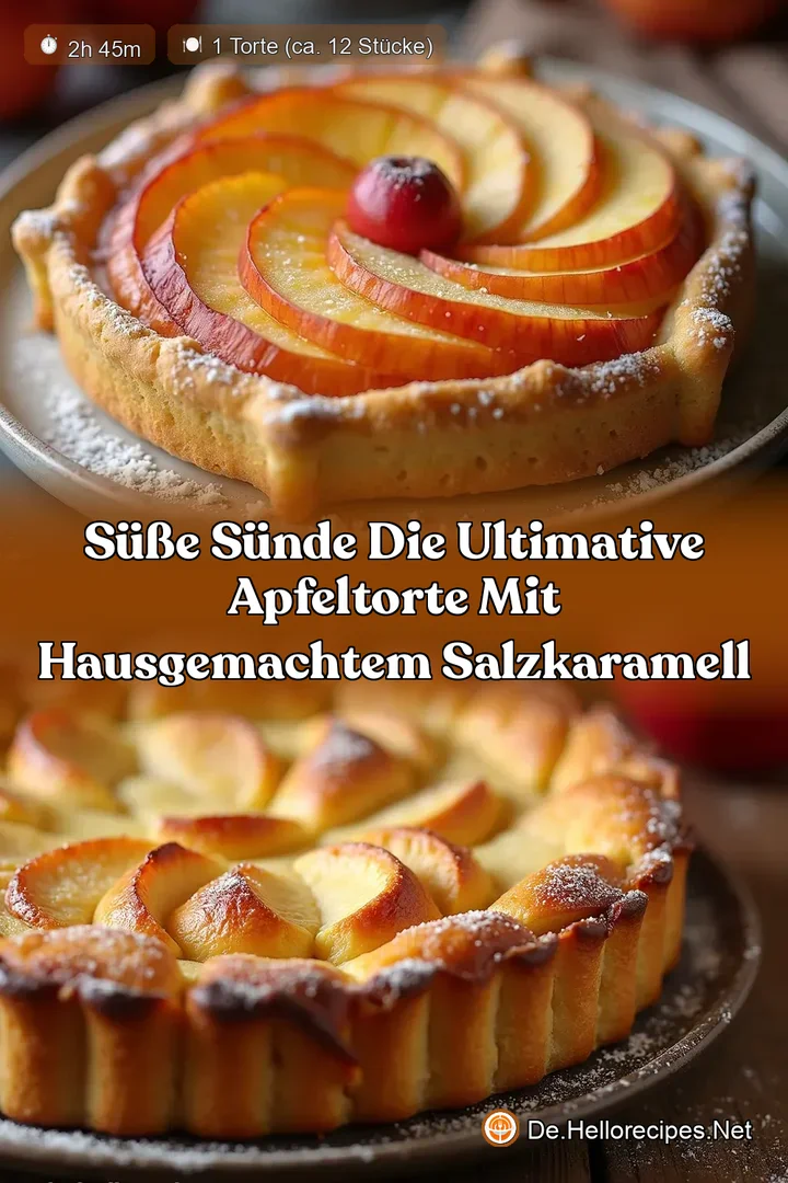 S&uuml;&szlig;e S&uuml;nde Die ultimative Apfeltorte mit hausgemachtem Salzkaramell