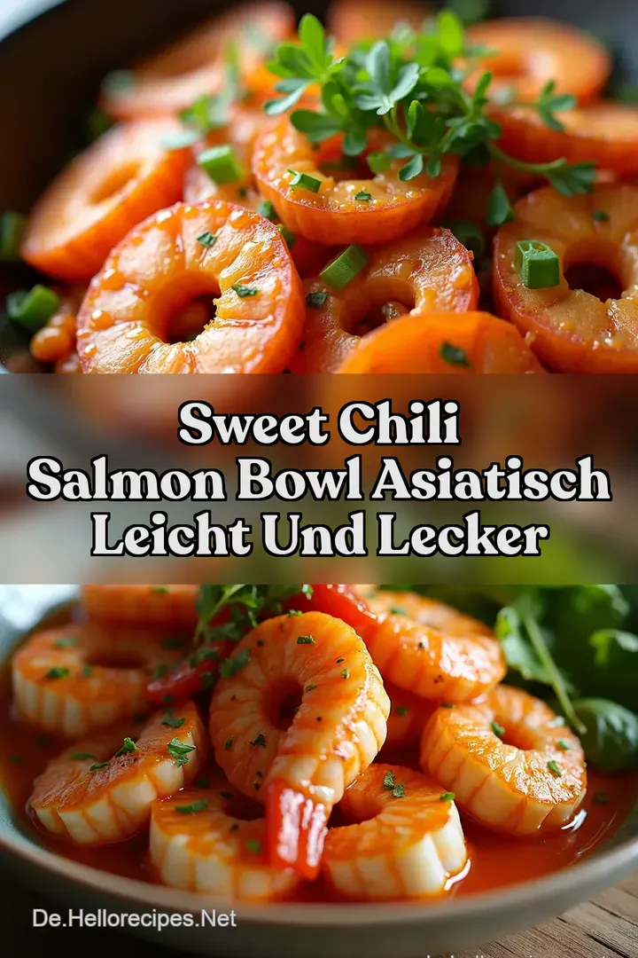 Sweet Chili Salmon Bowl Asiatisch leicht und lecker