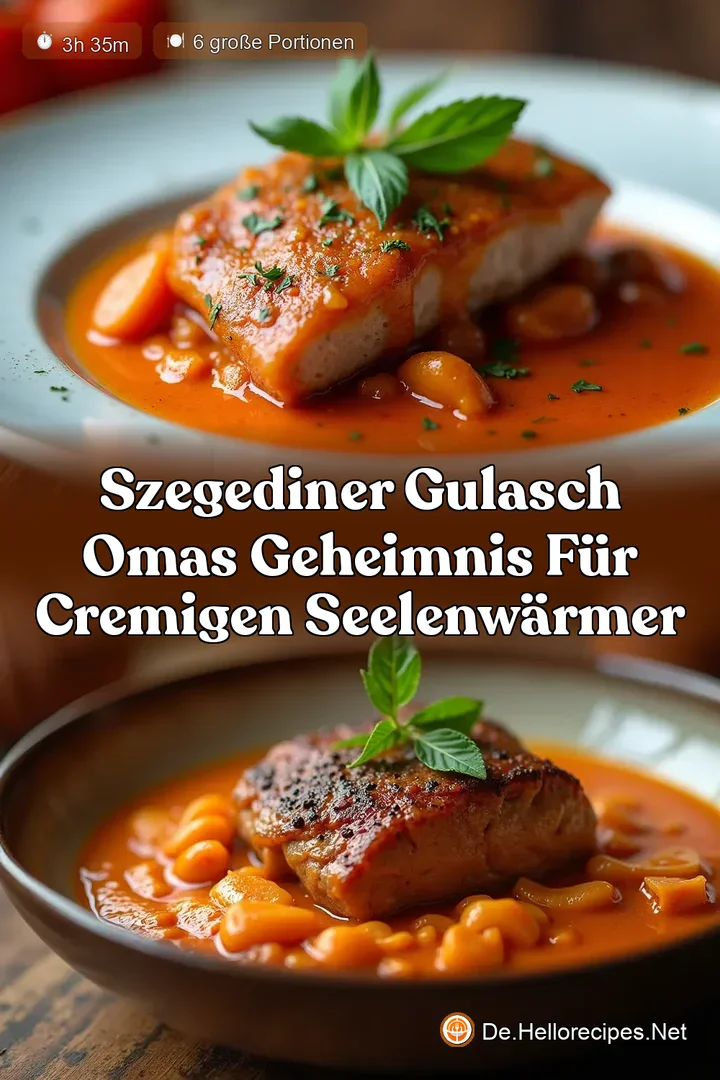 Szegediner Gulasch Omas Geheimnis für cremigen Seelenwärmer