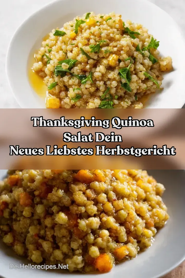 Thanksgiving Quinoa Salat Dein neues liebstes Herbstgericht