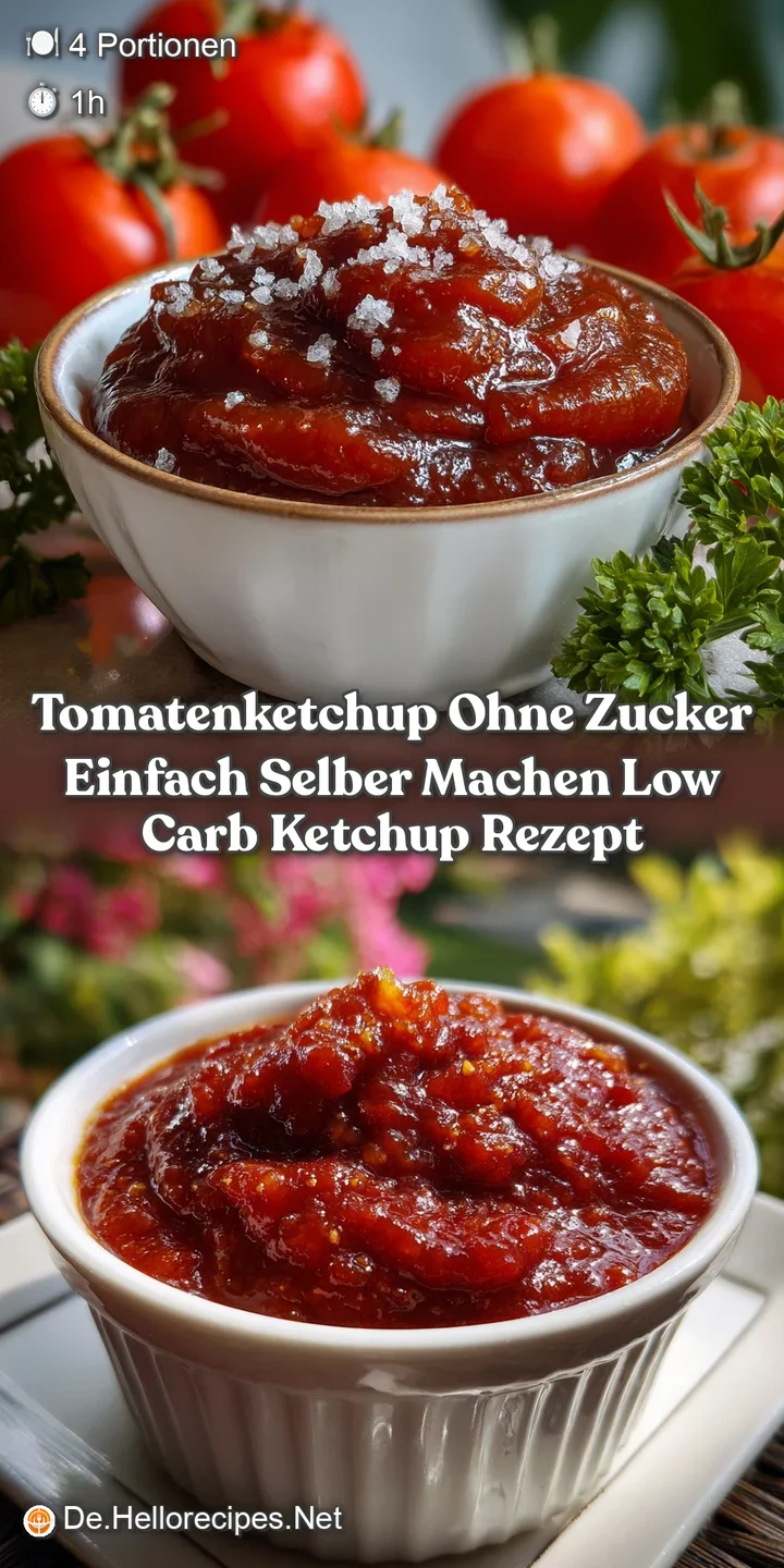 Tomatenketchup Ohne Zucker Einfach Selber Machen Low Carb Ketchup Rezept