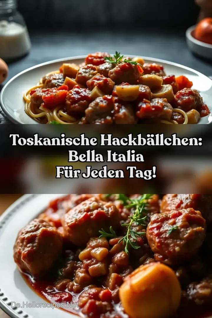 Toskanische Hackbällchen: Bella Italia für jeden Tag!