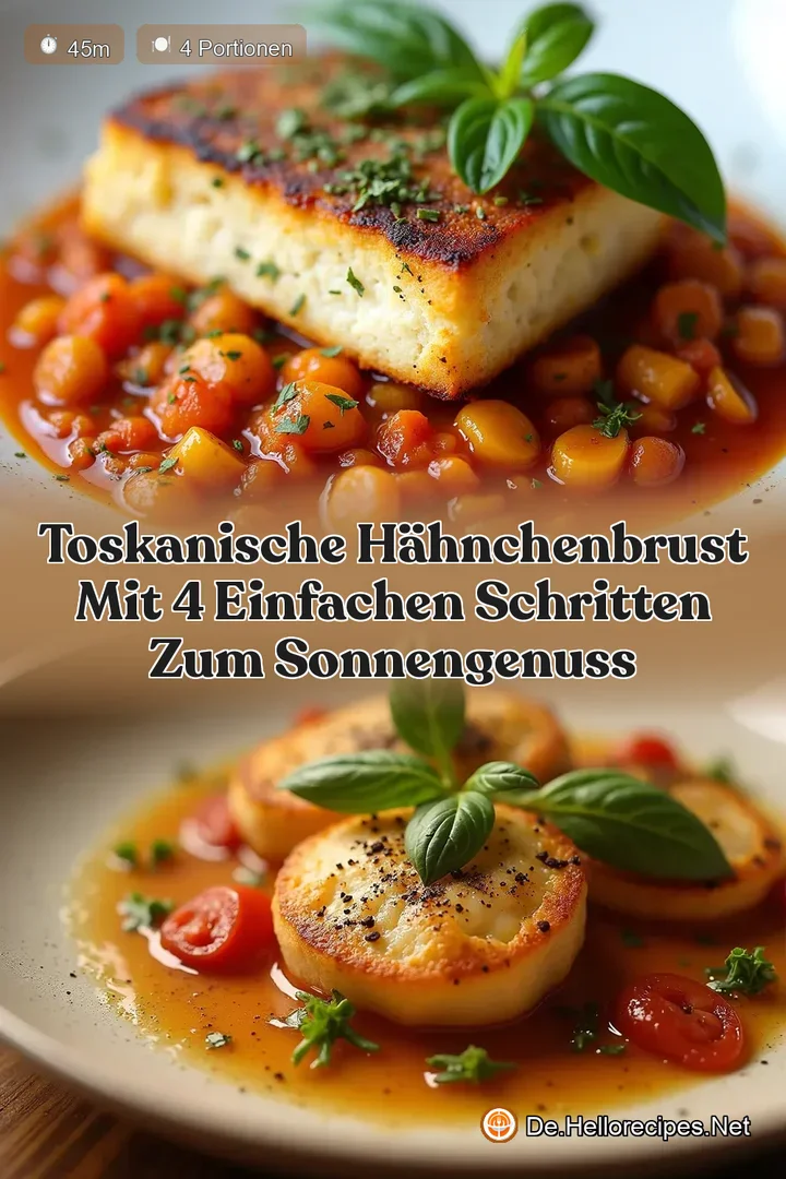 Toskanische H&auml;hnchenbrust Mit 4 einfachen Schritten zum SonnenGenuss