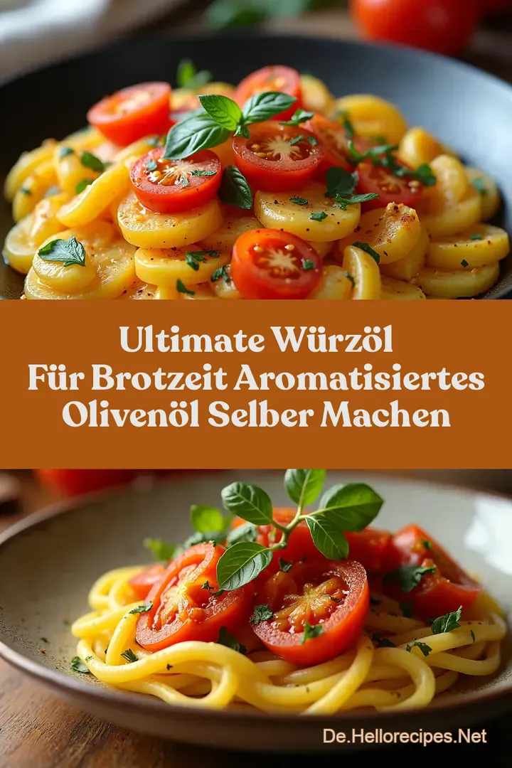Ultimate Würzöl für Brotzeit Aromatisiertes Olivenöl Selber Machen